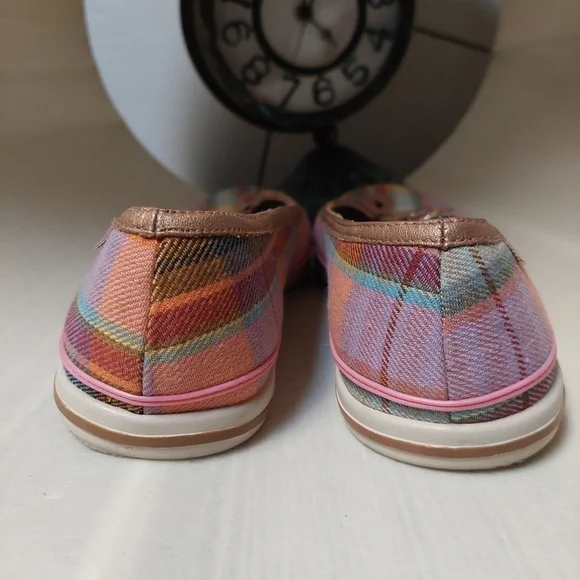 Michelle K Plaid Checkered Slip On Shoes Women's Size - Picture 7 of 9